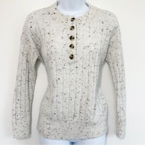 MADEWELL Donegal Bowden Henley Sweater Speckled XS